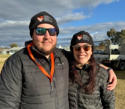Students Anthony and Keely Dixon at the Mudgee Small Farm Field Days 2024.
