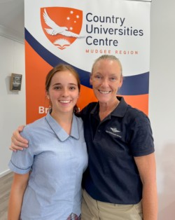 Emma O'Connell of the Royal Flying Doctors Service at the Mudgee Health & Medical Careers Day 2025.