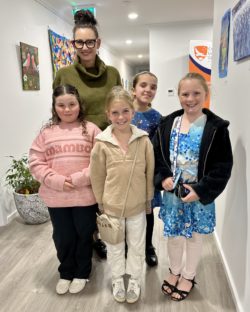 Young artists coming to see their exhibition at I Made This! The Young Artists Exhibition Young artists coming to see their exhibition at I Made This! The Young Artists Exhibition