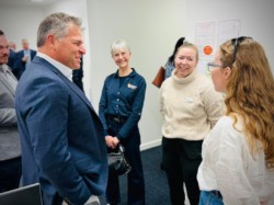 Centre Manager Camilla Davis at the opening of the new location for CUC Parkes.